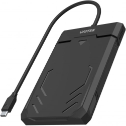 carcasă externă UNITEK pro pentru SSD/HDD SATA de 2,5" cu USB‑C, UASP, 5 Gbps
