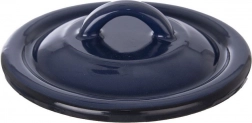 Capac emailat albastru 12 cm