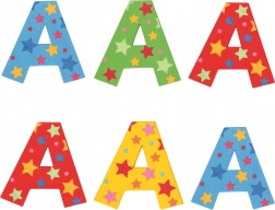 Bigjigs Toys literă din lemn A cu steluțe