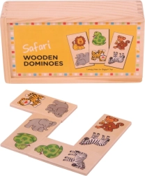 Bigjigs Toys Domino din lemn Safari