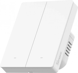 Sonoff ZBM5 întrerupător tactil inteligent de perete Zigbee, 2 canale, 80 W