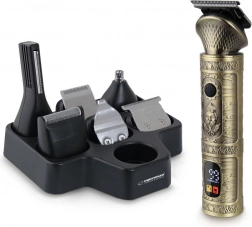 Aparat de tuns și trimmer fără fir 7‑în‑1 ESPERANZA ADONIS cu afișaj LCD