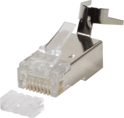 Conectori ecranati RJ45 CAT.6, 6A, 7 - 10 bucăți