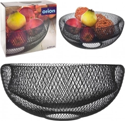 Coș de fructe din metal negru RADKA