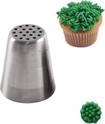 Duza rusească de patiserie din oțel inoxidabil – iarbă/păr