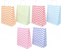 Geantă cadou de hârtie pe tot parcursul anului mărime medie