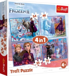 Puzzle 4în1 FROZEN 2 – Călătoria în necunoscut