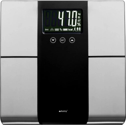 Cântar personal analitic RUHHY cu LCD, măsurare BMI, 10 profiluri, capacitate maximă 225 kg