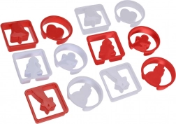 Set de forme pentru prăjituri de Crăciun 7 cm, 12 buc