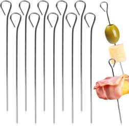 Frigarele de bucătărie din inox cu inel 10 cm, 10 buc