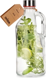 Sticlă de apă din sticlă cu mâner 1,15 l
