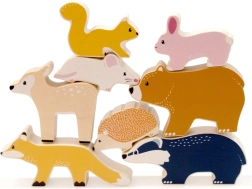 Set de animale de pădure din lemn