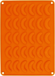 Formă din silicon pentru cornulețe portocalie Sillinie