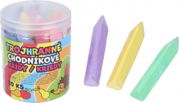 Crete colorate triunghiulare pentru trotuar, 20 buc