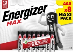 Baterii alcaline AAA ENERGIZER MAX, blister 8 buc