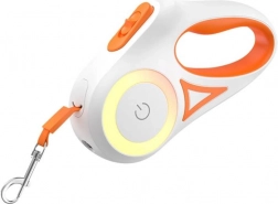 Lesă automată 3m Rojeco portocalie