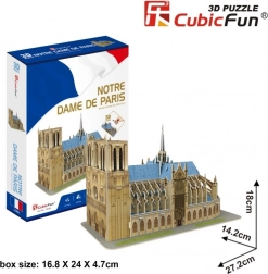 CubicFun puzzle 3D Catedrala Notre‑Dame – 53 piese