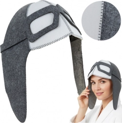 Cască de saună din fetru tip pilot ISOMEDIX