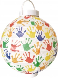 Lampion din hârtie 20 cm pe baterii