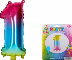 Balon umflat curcubeu numărul 1