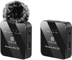 Microfon lavalier wireless Puluz 1 TX + 1 RX
