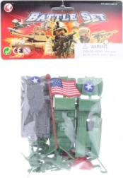 Soldăței în săculeț – set de figurine și vehicule militare