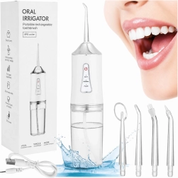 Irigator dentar fără fir 230 ml cu 4 duze și 3 moduri - 1 bucată