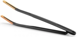 Cleşti de bucătărie 29 cm din silicon, negri/portocalii