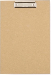 clipboard A4 kraft nature cu clips metalic