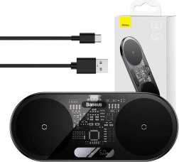 Încărcător wireless Baseus cu afișaj LED digital, 20W