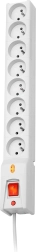 Protecție împotriva supratensiunii Lestar LX 810 cu 8 prize și cablu de 5m - gri