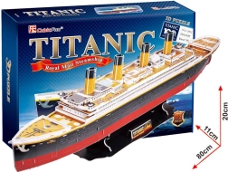 CubicFun puzzle 3D Titanic – model mare, 113 piese