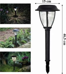 Set de 10 bucăți de felinare LED solare de grădină pentru înfipt în pământ