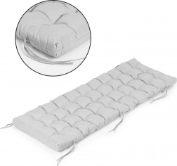 Saltea pentru șezlong și fotoliu de grădină, gri 145 × 52 cm MODERNHOME