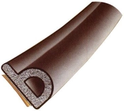 Garnitură pentru ferestre EPDM P 9 × 5,5 mm maro 6 m Trelleborg