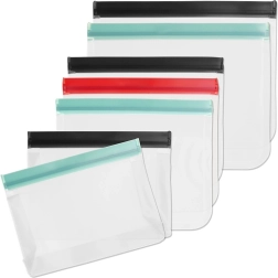 Set pungi cu fermoar pentru alimente 1 l / 1,2 l / 1,6 l, 7 buc.