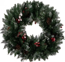 Coronită de Crăciun decorativă cu zăpadă Ruhhy