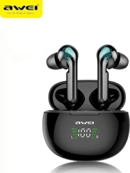 Căști wireless Bluetooth 5.0 TWS AWEI T15P, negru