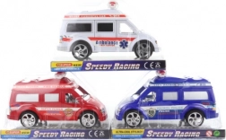 Mașină de salvare cu mecanism inerțial, din plastic, 19 cm