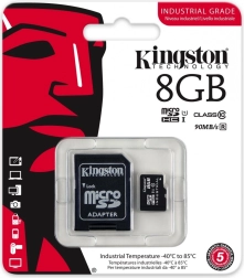 Card microSD industrial 8 GB UHS‑I Class 10 KINGSTON