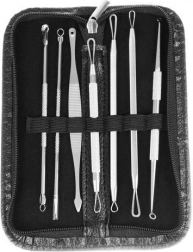 Set de lingurițe pentru îndepărtarea punctelor negre - 7 bucăți