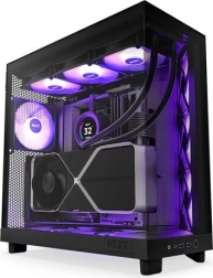 NZXT H6 Flow RGB carcasă cu sticlă panoramică – neagră