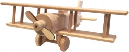 Biplan din lemn – avion mare