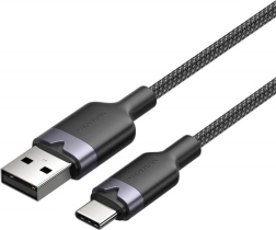Cablu USB 2.0 USB‑A la USB‑C 3A 1 m negru Vention
