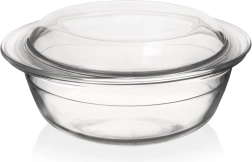 Vas de sticlă termorezistent cu capac 1,5 l