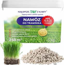 Îngrășământ complex pentru gazon NPK 20-8-10, granule 5 kg