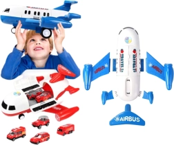 Avion de pasageri cu mașinuțe – roșu