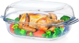 Vase termorezistente din sticlă cu capac 3,1 + 2,6 l VILDE