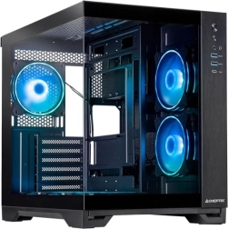 Carcasă PC CHIEFTEC Visio GM-30B cu sticlă temperată și 6× ventilatoare ARGB