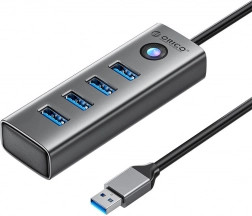 Hub USB ORICO 4× USB 3.0, gri